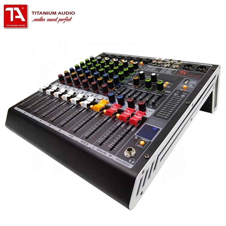 Titanium Audio MG 6BT 6 Channel Audio Mixer with 7-Band Equalizer 32-BIT DSP Effects