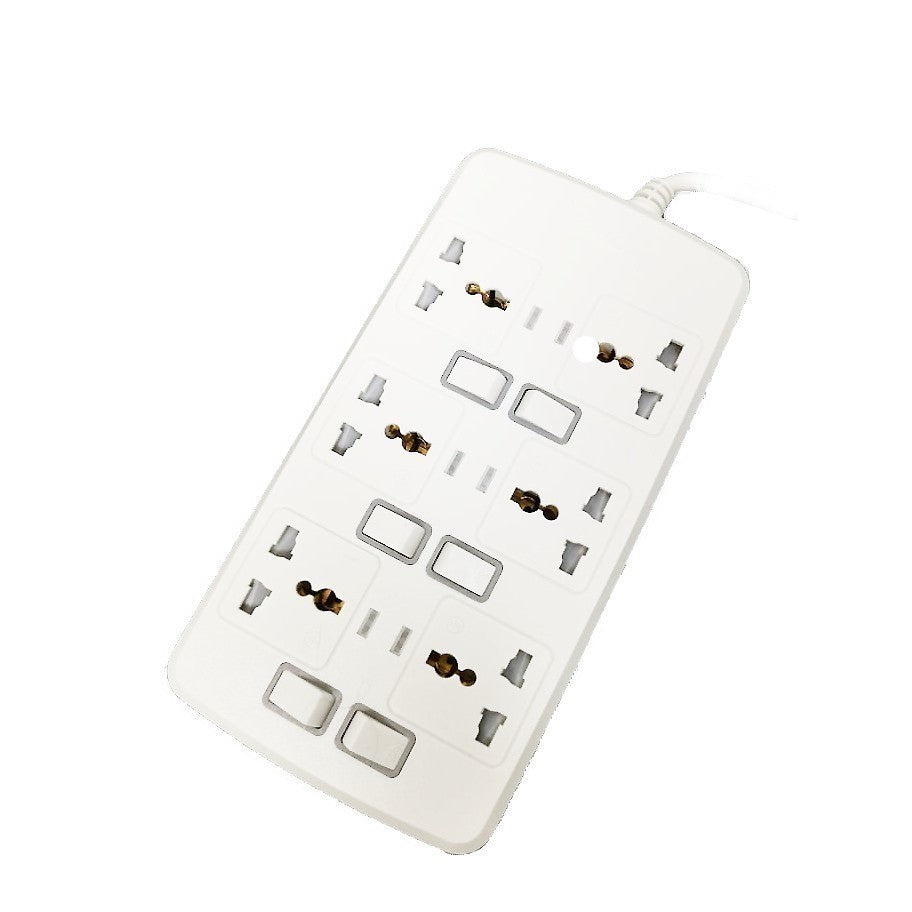 Royu Extension Cord Overload and Surge Protected 6 Outlets w/ Individual Switch REDEC706