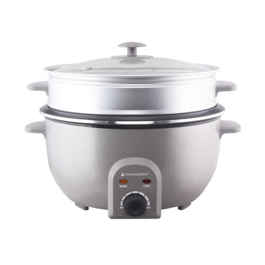 Hanabishi by Winland 9 in 1 Multi-Cooker Boiler, Deep Fryer Steamer, BBQ HMC 550SS HMC550SS