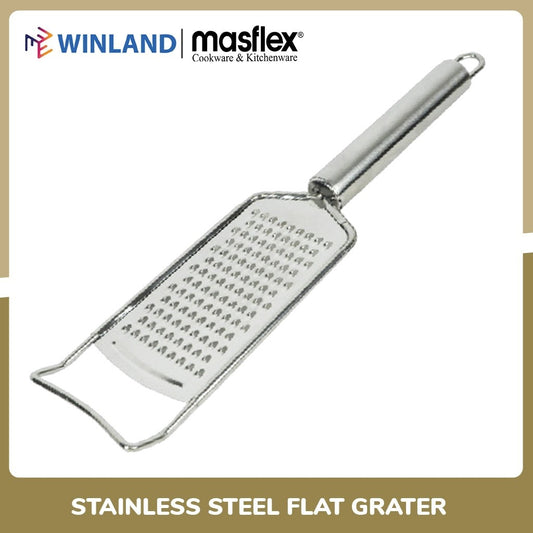 Masflex by Winland Stainless Steel Flat Grater Plane Radish Cheese Shredded Ginger Grater CL-1054