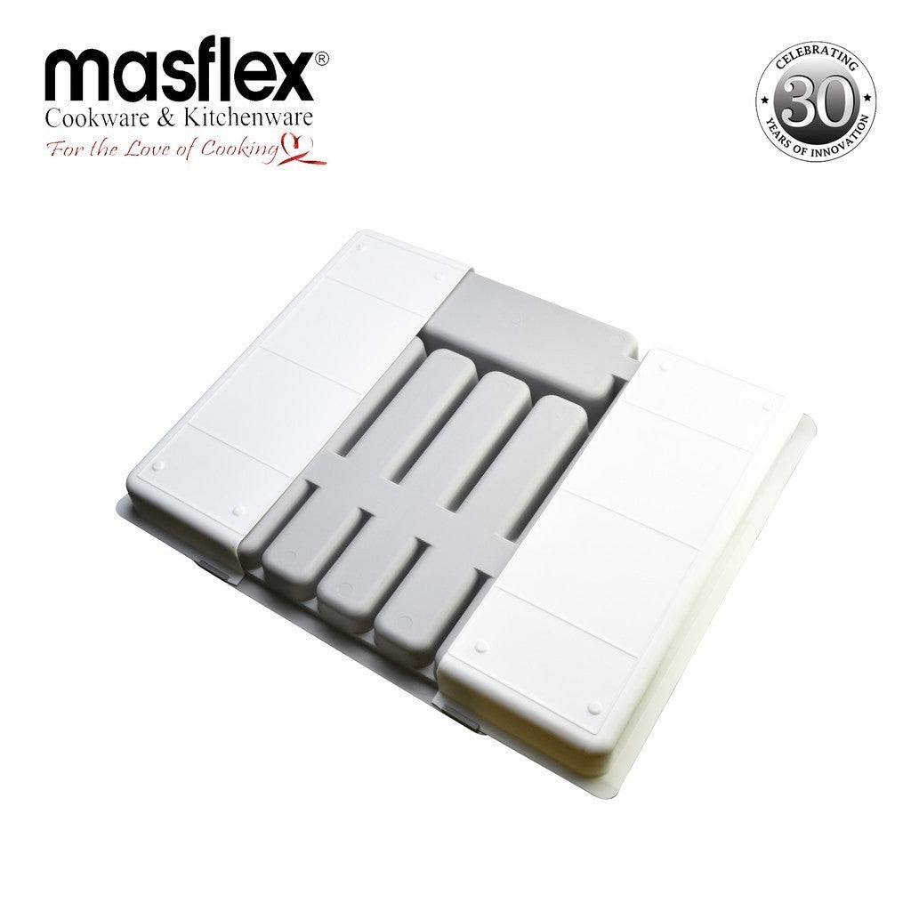 Masflex by Winland Expandable Cutlery Drawer Storage Rack Kitchen Tray Spoon Knife Fork Organizer