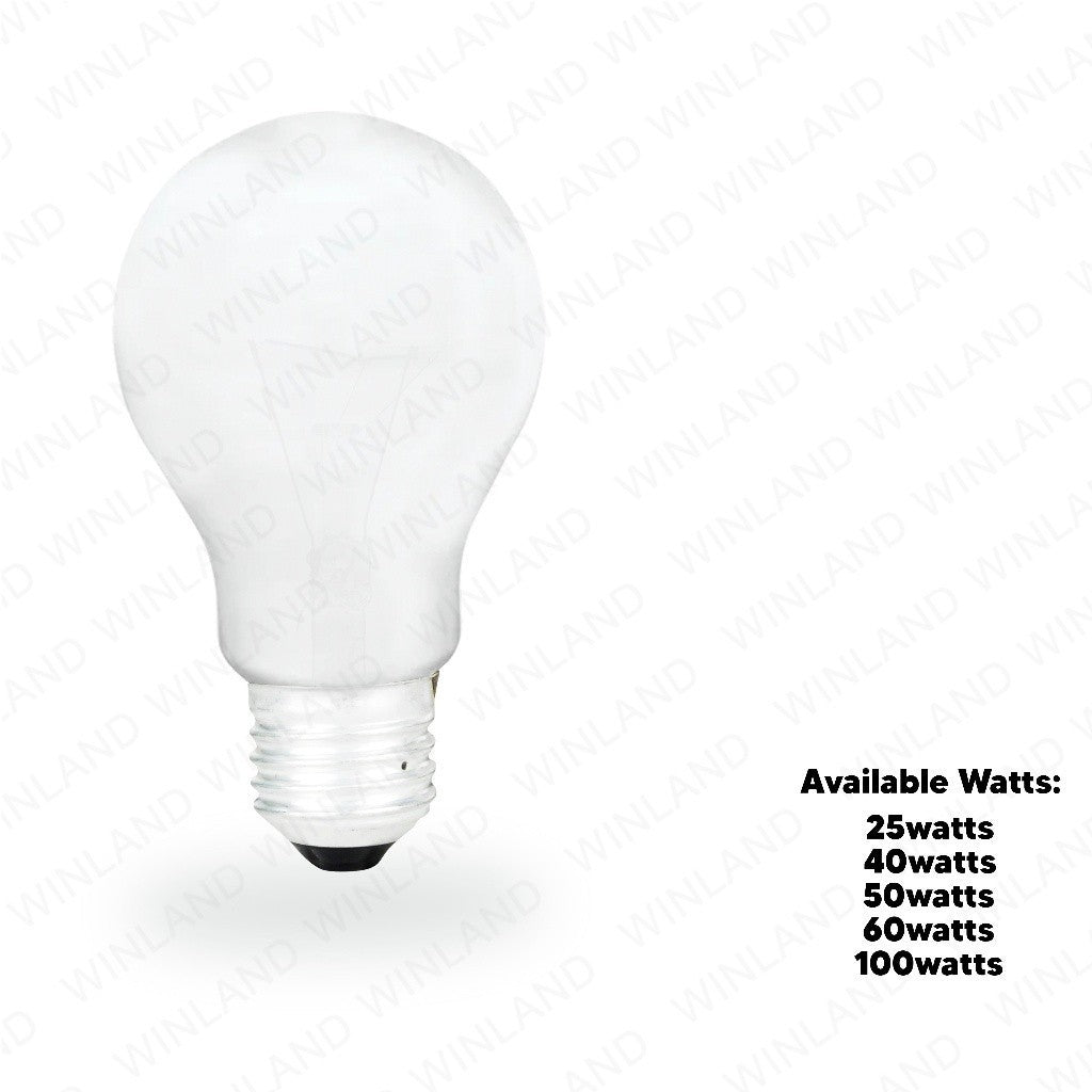 Firefly by Winland FROSTED Standard Lamp Incandescent Incubator Light Bulb Farm Chicken Incubator