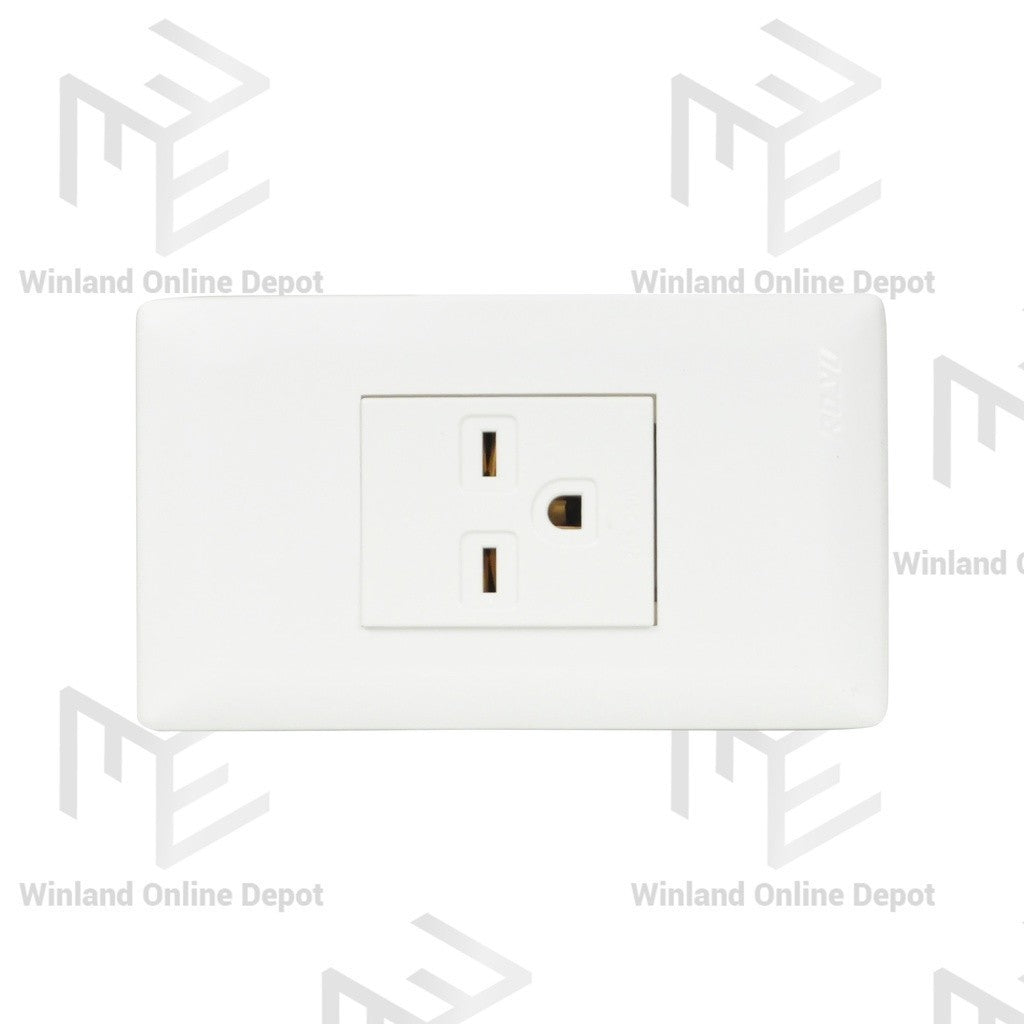 Royu by Winland Super Wide Series 1-Gang Aircon Outlet Electrical Wiring Devices (20A / 250V~) WS901