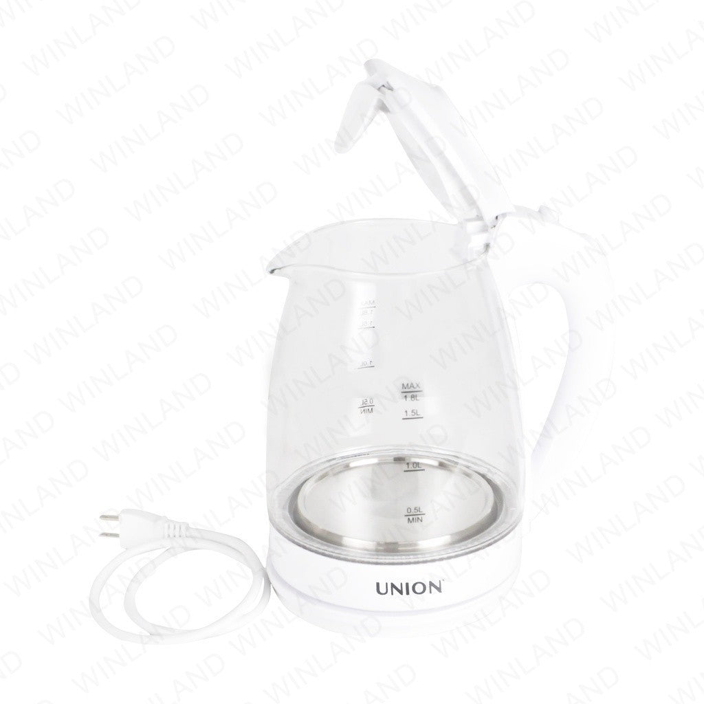 Union 1.8Liters Electric Kettle Modern crystal-grade Glass LED | Water Heater UGCK-190