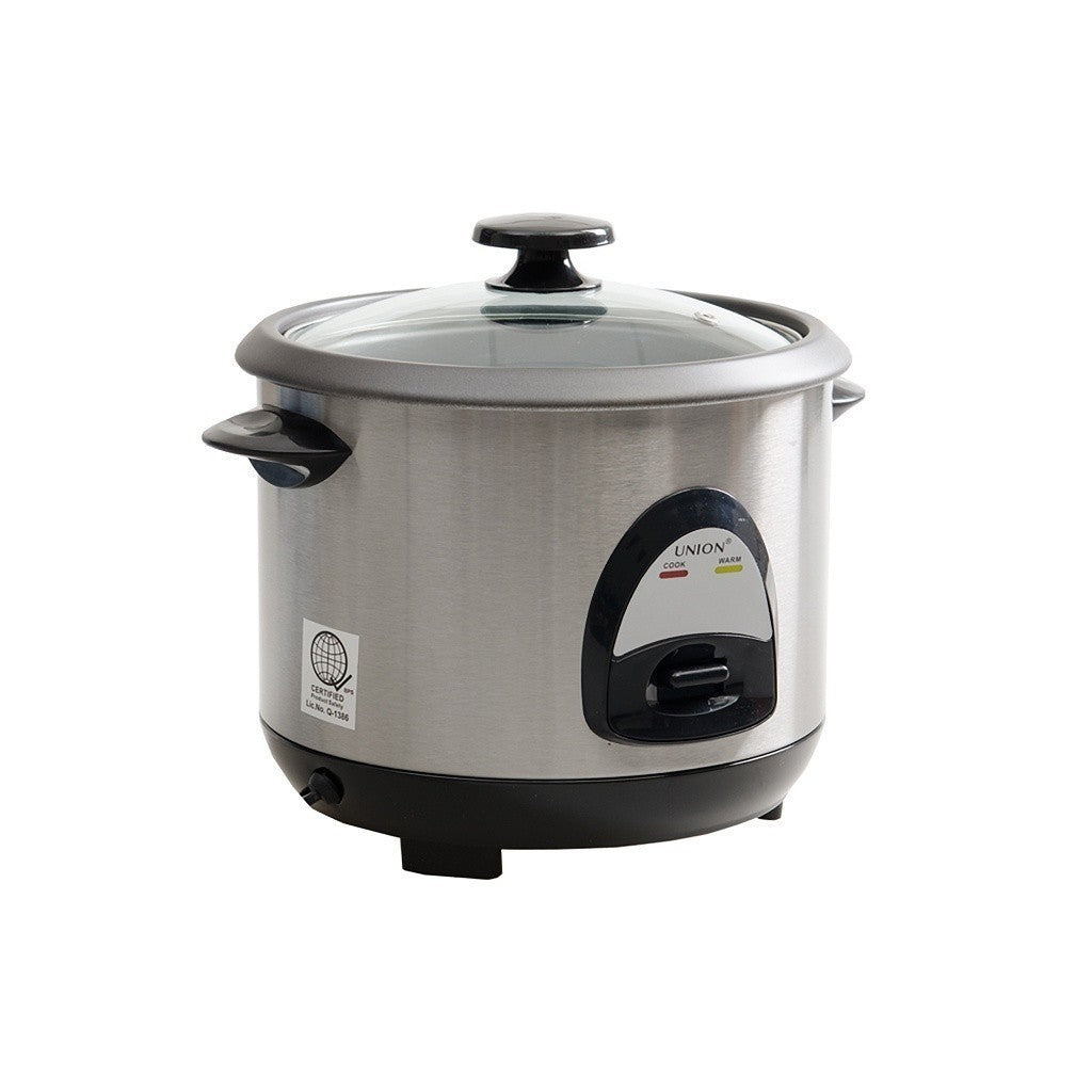 Union 1.0Liters Tempered Glass Stainless Rice Cooker UGRC-135