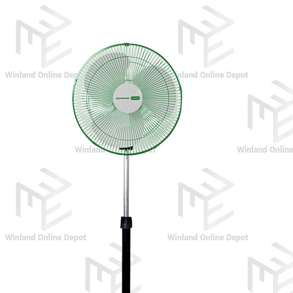 Xtreme HOME 16-inches Stand Fan 3-Speed Levels Oscillation Function (White Blade)