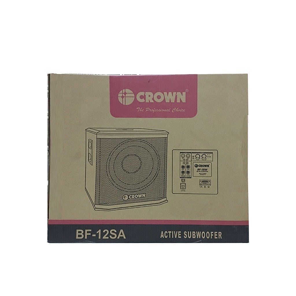 Crown 350W 12 Inches Active 1-Way Subwoofer Karaoke Speaker BF-12SA