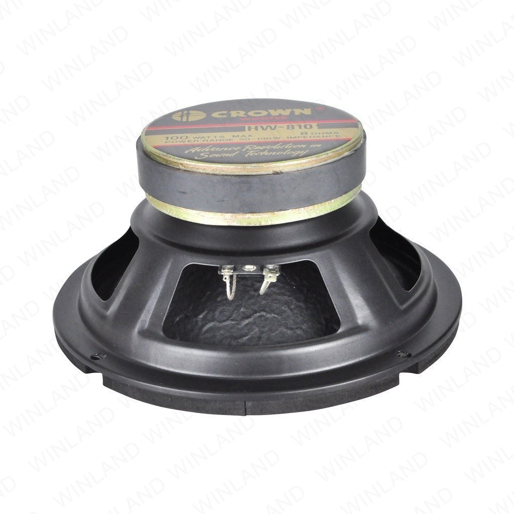 Crown 8inches / 100watss / 8ohms Woofer Speaker HW-810 (1)piece per order