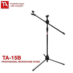 Titanium Audio TA15B Professional Boom Microphone Stand with Tripod Base