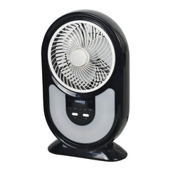 Firefly by Winland Rechargeable 7 Inch Mini Table Fan w/ Night Light w/ Built-in LED Lighting FEL629