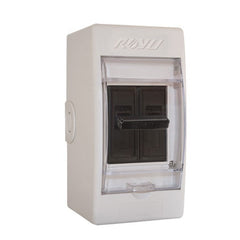 Royu by Winland Safety Breaker with Cover and Outlet Metal Handle 2 Pole 230V 60Hz 20A RSB20C/O