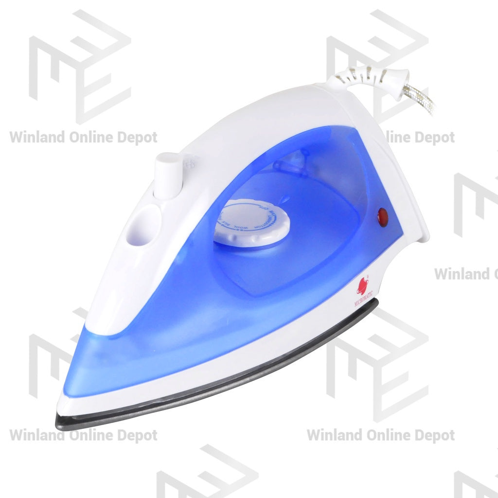 Micromatic by Winland Non Stick Automatic Dry & Steam Flat Iron for Clothes MAI-1200