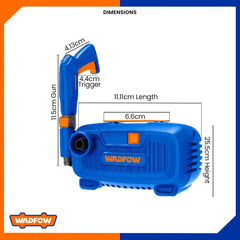 Wadfow 1400W 90 Bar Industrial Self Priming High Pressure Washer WHP1A11P (WPP)