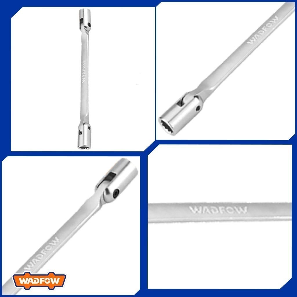 Wadfow WTH2E0 8mm to 19mm  2-Head Flexible Socket Wrench