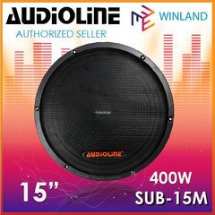 Audioline by Winland Professional Hi-Fi Subwoofer Speaker Audio 15 inches Sub-15M Sub-woofer