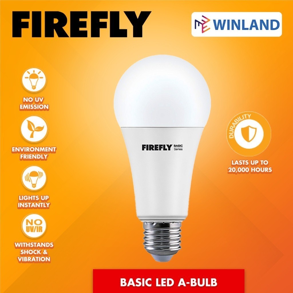 FIREFLY by Winland Basic Series E27 Super Bright Energy Saving LED Bulb 3watts to 20watts