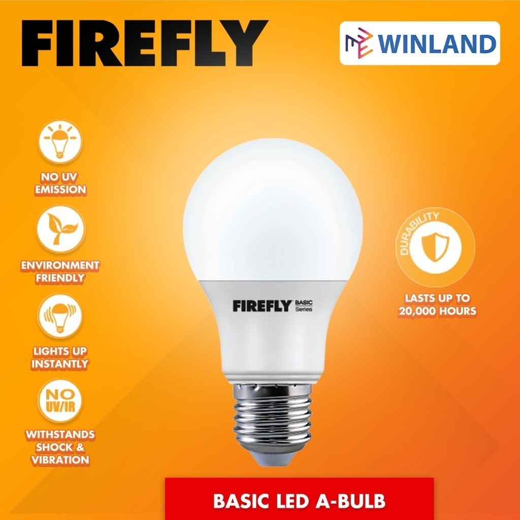 FIREFLY by Winland Basic Series E27 Super Bright Energy Saving LED Bulb 3watts to 20watts