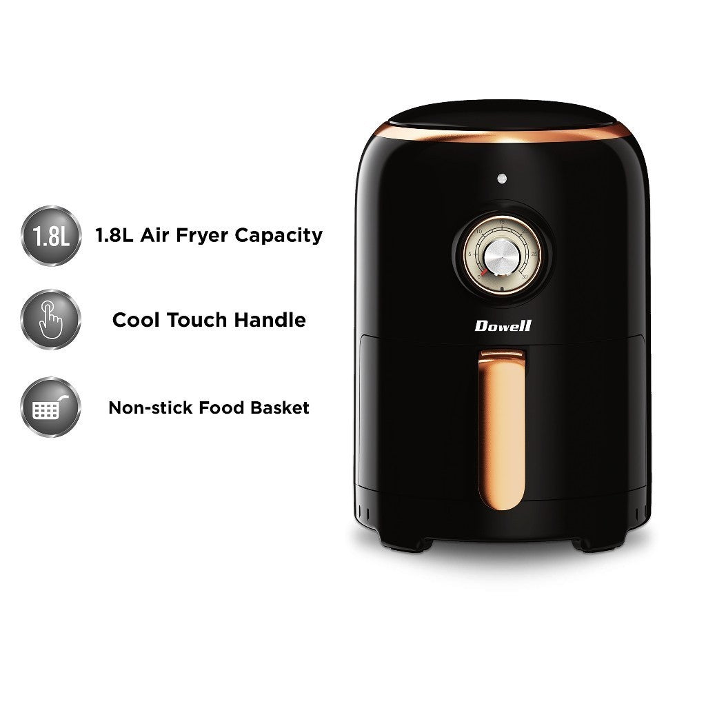 DOWELL by Winland 1.8Liters Air Fryer with Single Pot with Strainer 850 Watts AF-181