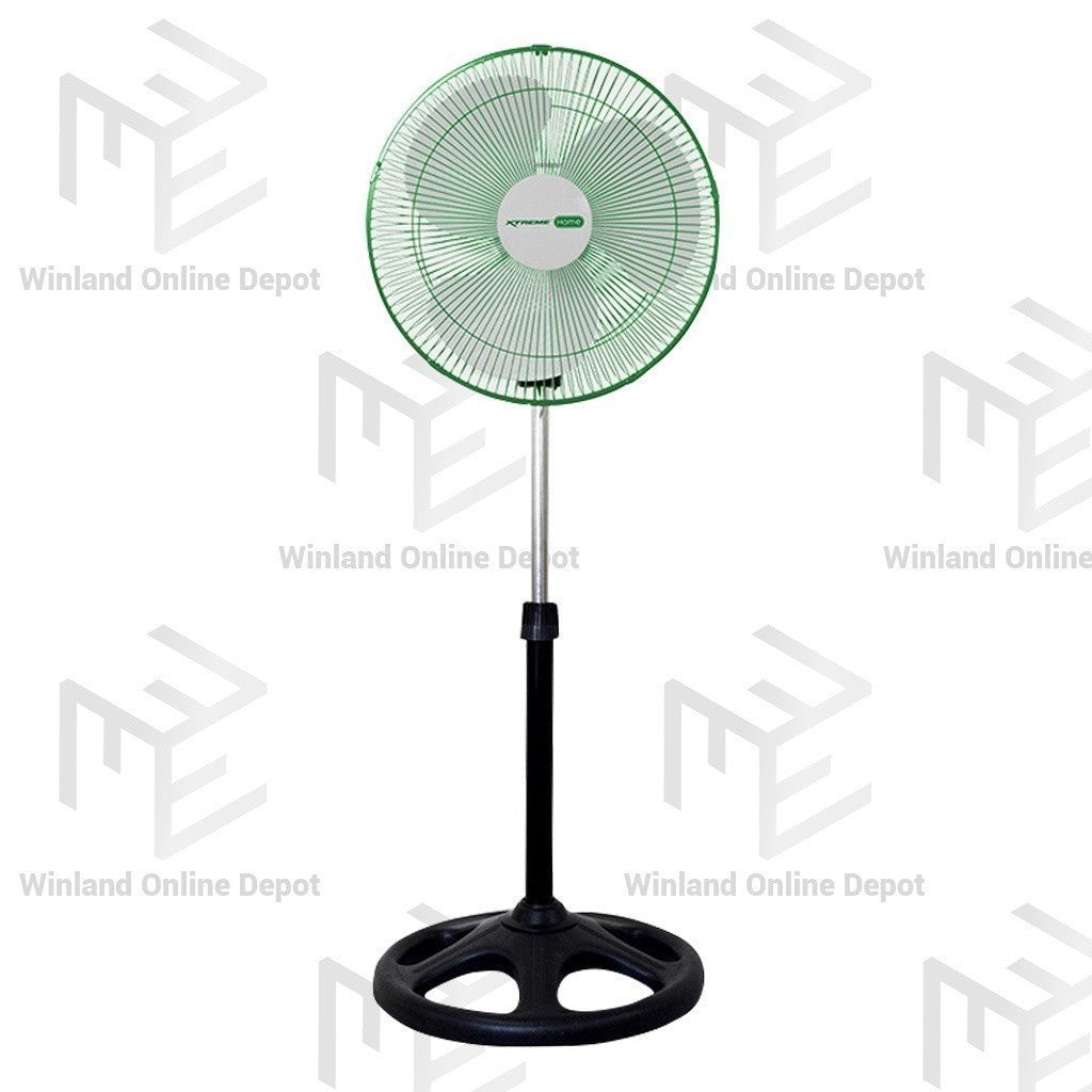 Xtreme HOME 16-inches Stand Fan 3-Speed Levels Oscillation Function (White Blade)