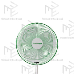 Xtreme HOME 16-inches Stand Fan 3-Speed Levels Oscillation Function (White Blade)