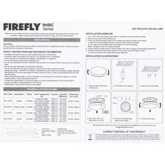 Firefly by Winland Tri-Color Pepper Ceiling Lamp 24W Basic Series LED Light - ECL224TC