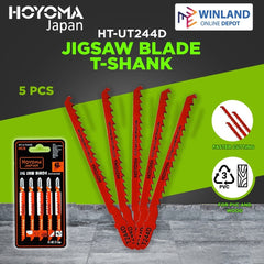 Hoyoma japan by Winland Jig Saw Blade T Shank Type Jigsaw Blade Fast Cut Curved Cut For PVC or Wood