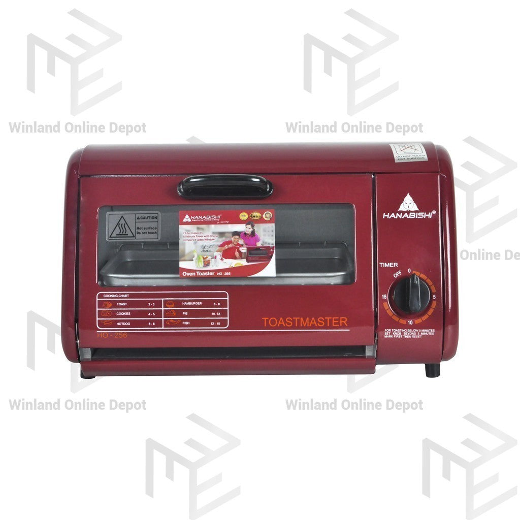 Hanabishi by Winland Stainless Steel Oven Toaster 7L Capacity Pizza Oven 650watts HO256