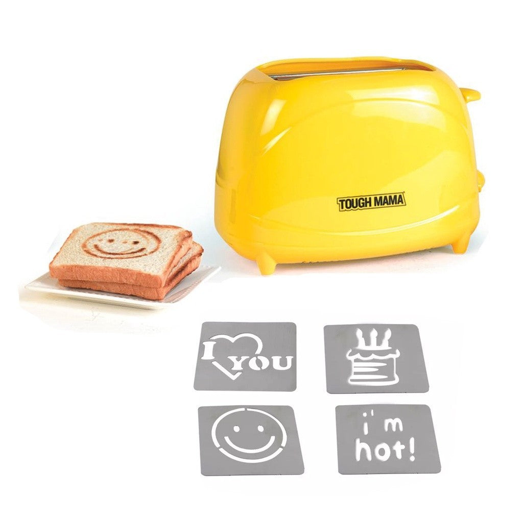 Tough Mama by Winland Patented Logo 2-Slice Bread Toaster with 4 set of Moulds 650W NTMBT-1