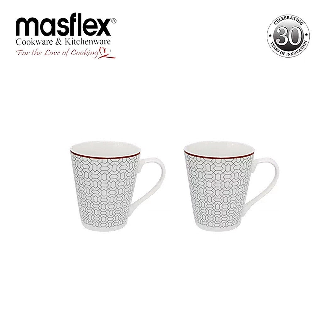 Masflex by Winland 8pieces Porcelain Col. Gothic Dinnerware Set Dishwasher & Microwave safe ZN-1029