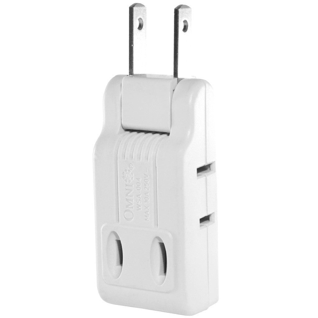 Omni by Winland 4-Gang Adapter w/ Swing Type Plug Outlet Adaptor Socket WSA-004