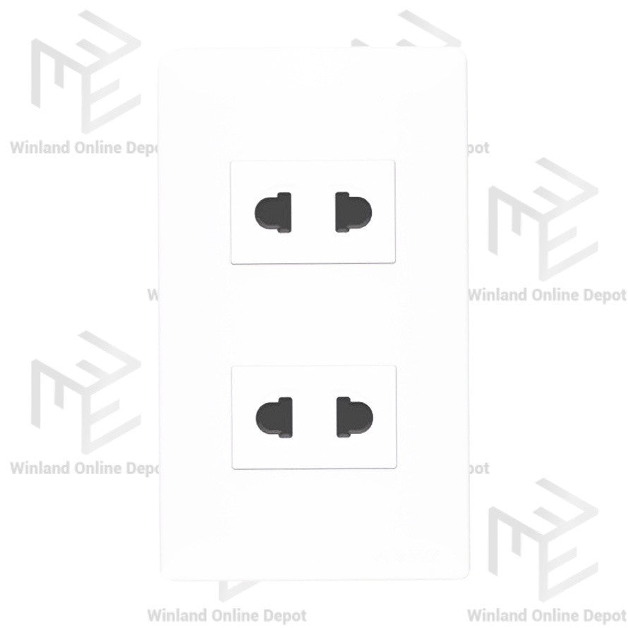 Royu Super Wide Series 2-Gang Universal Outlet Set (15A / 250V~) WS113