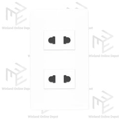 Royu Super Wide Series 2-Gang Universal Outlet Set (15A / 250V~) WS113