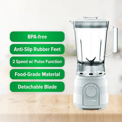 Xtreme 1.25L Electric Juice Blender w/ Anti-slip rubber feet 2 Speed with Pulse Function