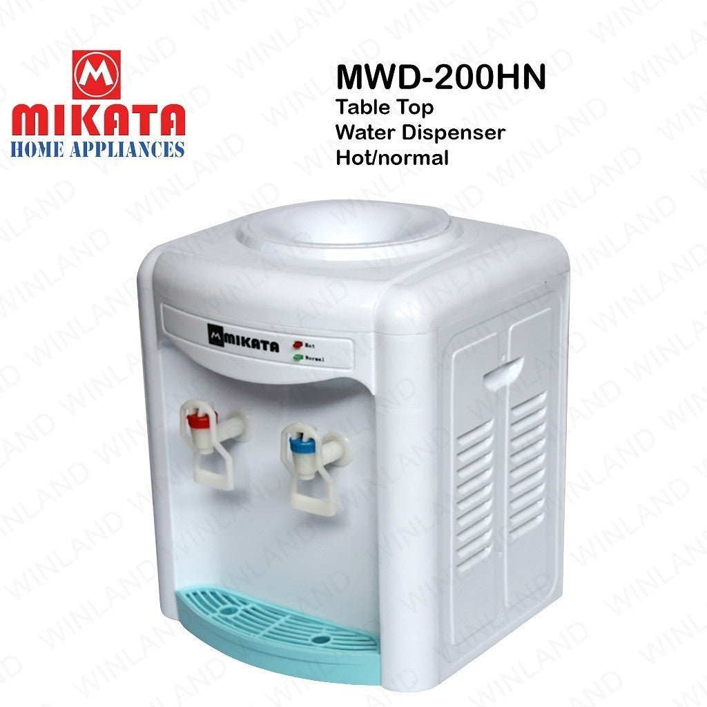 Mikata Hot and Normal Table Top Water Dispenser 1.6L 220V 300W MIK-MWD-200HN