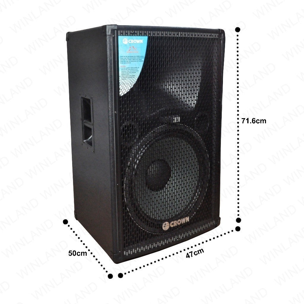 Crown 1pc 15 Inches 2-Way Professional Speaker Baffle / 700w BF-X151