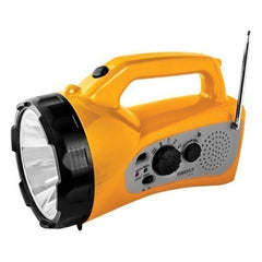 Firefly Lighting Powerful LED Torch Lamp Flashlight with AM/FM Radio FEL548