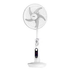 Firefly by Winland Rechargeable 16inch Fan with Digital LED Light Display and Remote Control-FEL633