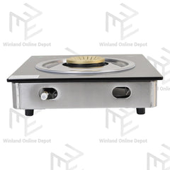 Kyowa Tempered Glass Single Burner Gas Stove with Cast Iron Burners KW-3563 / KW-3565