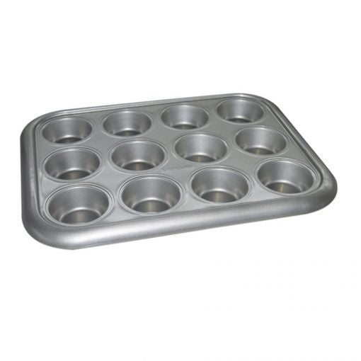 Kitchenpro by Masflex Carbon Steel 12 Cup Muffin Pan Bakeware Baking Pan KB-12MP