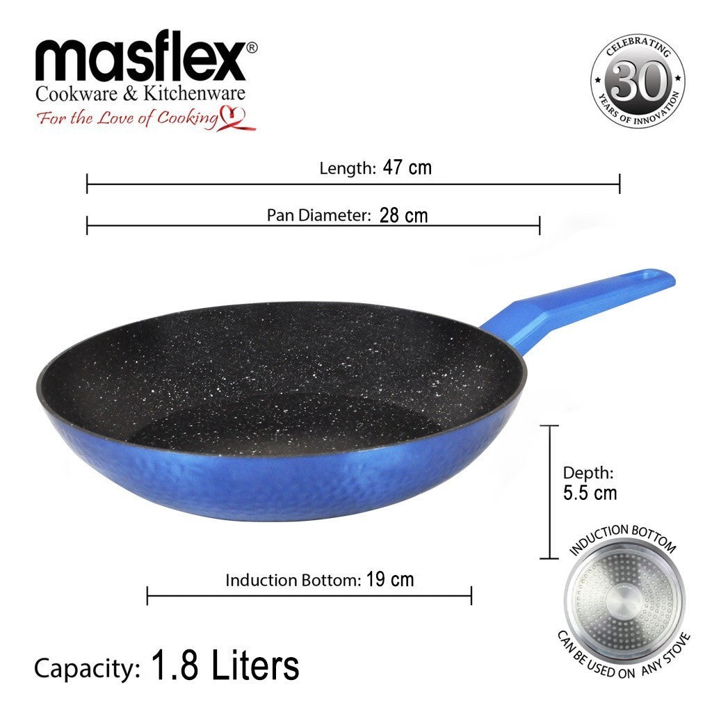 Masflex by Winland 3-Layer Non Stick Induction Fry Pan 28cm Heavy Gauge Aluminum ZC-82