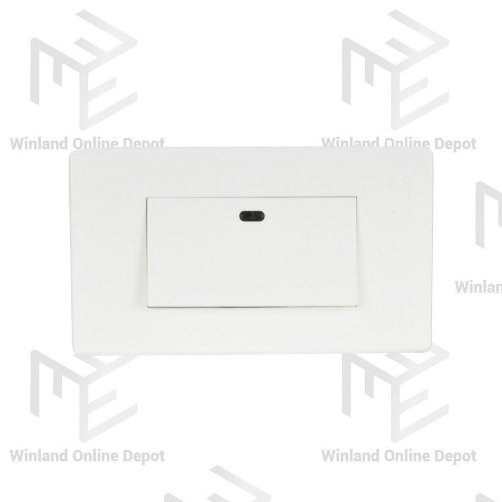 Royu by Winland Wide Series 1-Gang Switch w/ LED Set (10A / 250V~) WD601