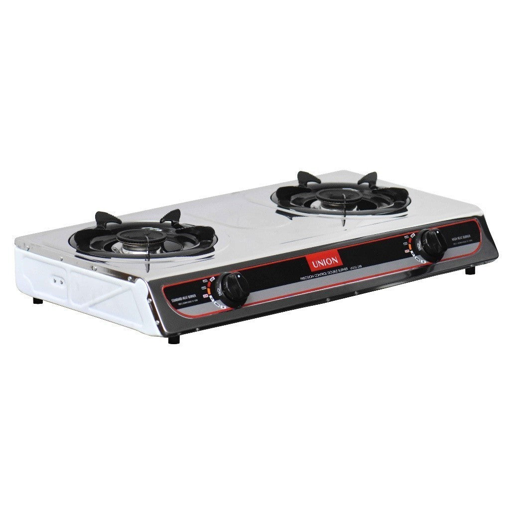 Union by Winland Stainless top Double Burner Gas Stove with Automatic ignition UGGS-200