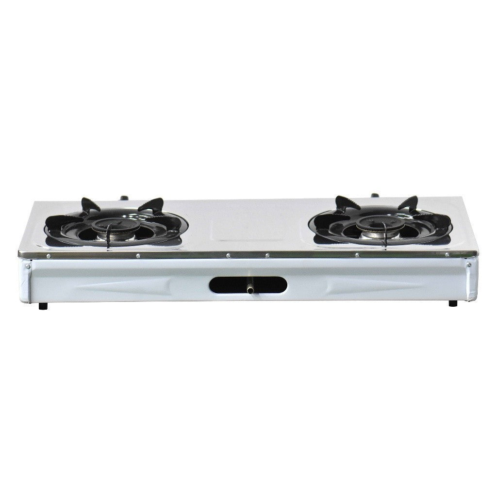 Union by Winland Stainless top Double Burner Gas Stove with Automatic ignition UGGS-200