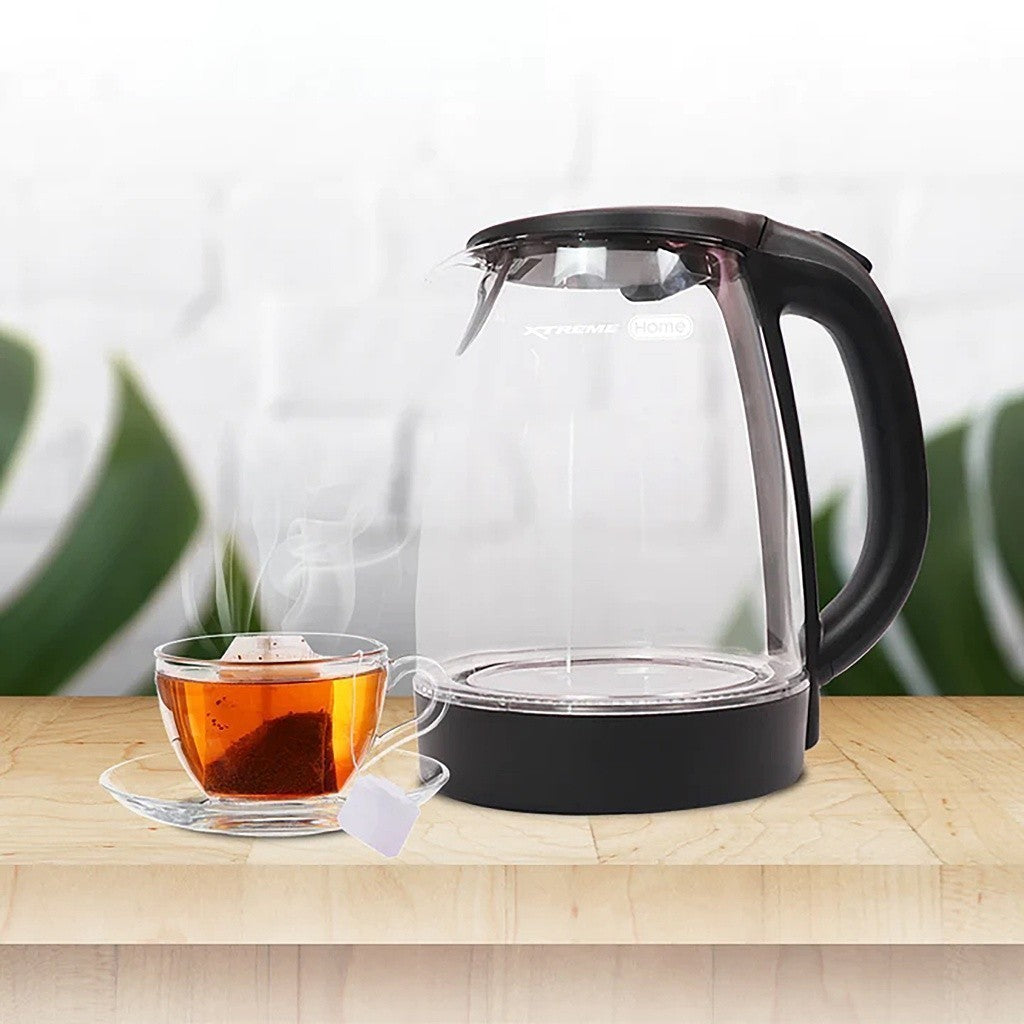 Xtreme 1.7L Glass Electric Kettle | Water Heater XH-KTGL17