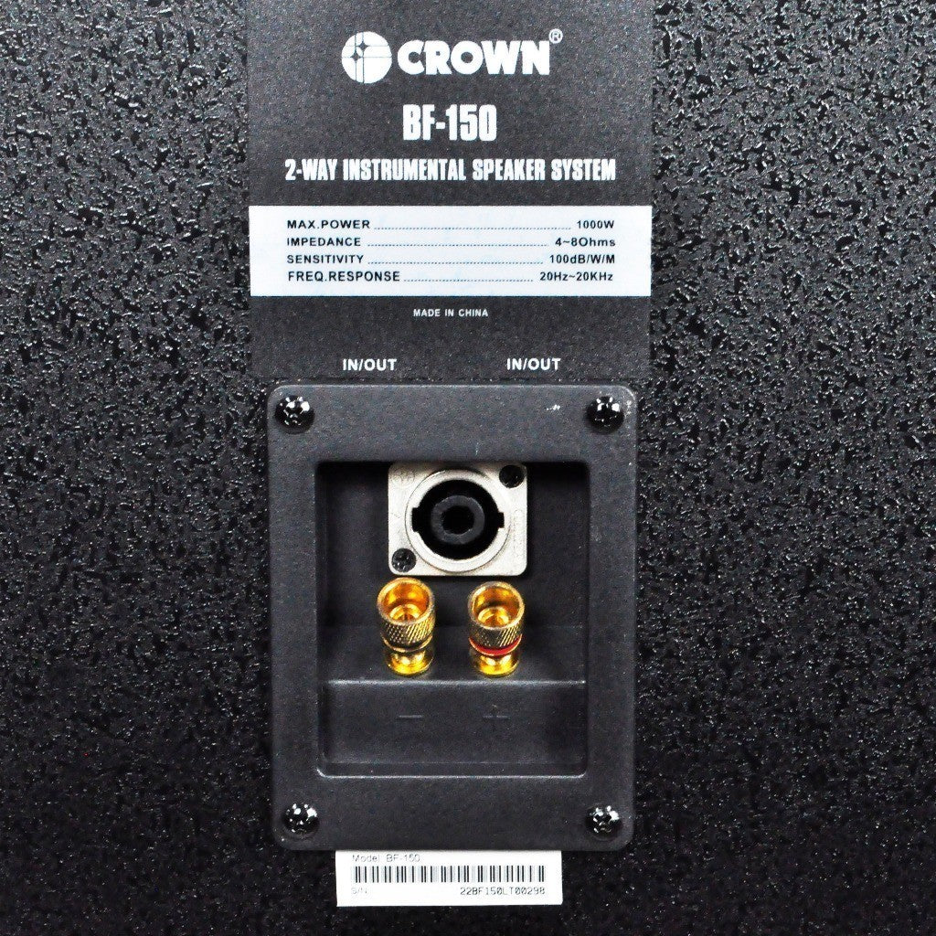 Crown 1pc 2-Way 15inch Instrumental Speaker System BF-150