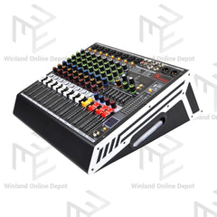 Titanium Audio Powered Mixer with DSP 700W RMS (USB,AUX,BT, +48V, 7-Band EQ CURVE 80P