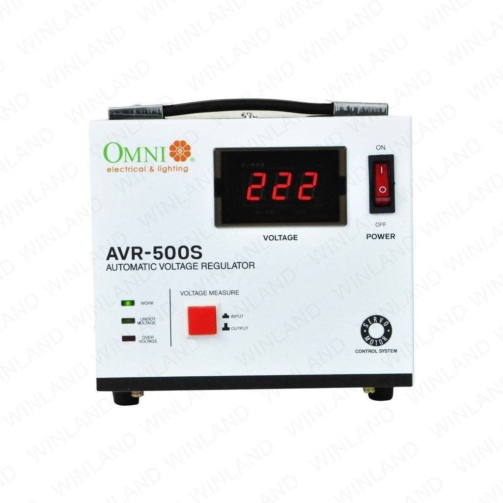 Omni by Winland AVR Servo Motor Automatic Voltage Regulator 500W AVR-500S