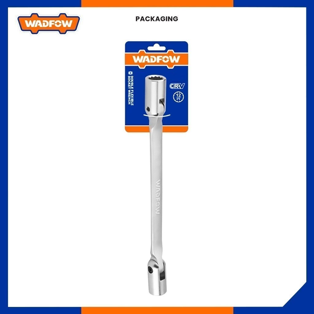 Wadfow WTH2E0 8mm to 19mm  2-Head Flexible Socket Wrench