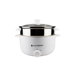 Hanabishi 3Liters Aesthetic White Multi-Function Cooker HMC-300WHT