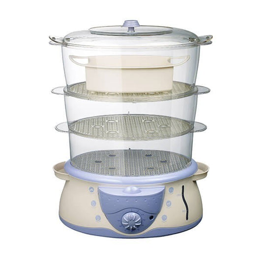 Kyowa by Winland 3 Layer Electric Food Steamer with FREE Food Tray and Rice Bowl KW-1901 KW1901